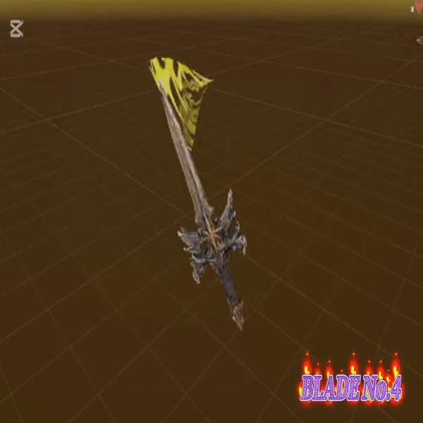 3D Sword Model (GLB+OBJ) |No4 Animated | Game, VR, and VFX Ready by Asakumo