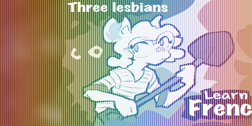 Cover image for Three Lesbians Learn French