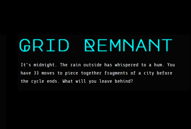 Cover image for GRID REMNANT
