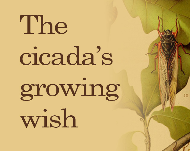 Cover image for The cicada's growing wish / El creciente deseo de la cigarra (EN + ES)