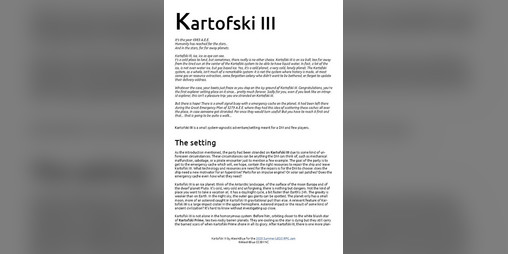 Cover image for Kartofski III