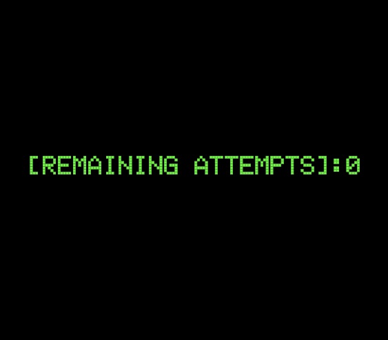 [REMAINING ATTEMPTS]:0 by yumezoid, Mercurian_Seer