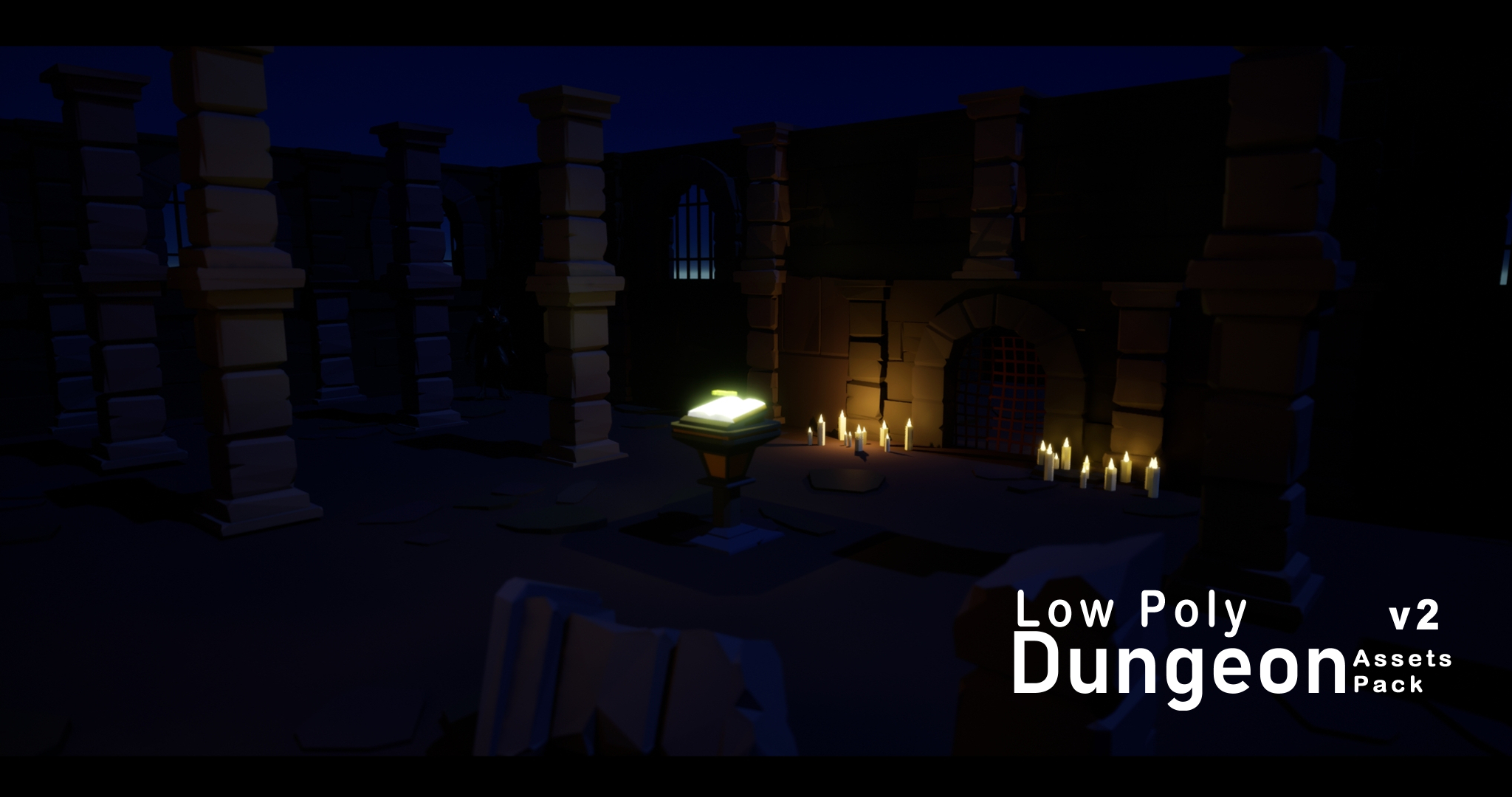 Low Poly Dungeon Asset Pack v2