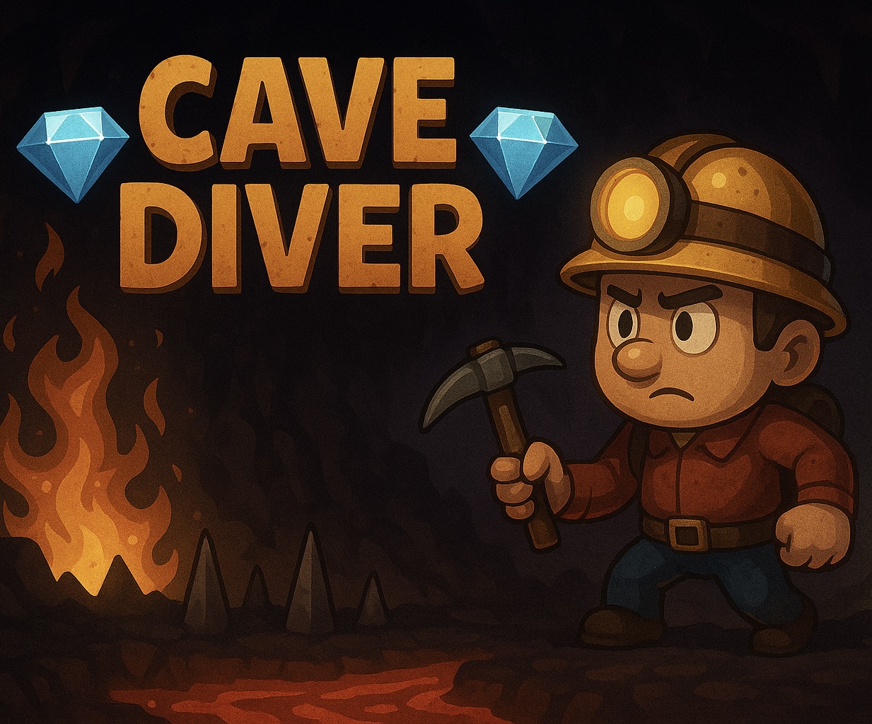 Cave Diver for Playdate