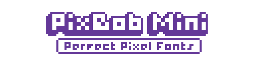 Pixel Font - PixBob Mini The Perfect Pixel Fonts