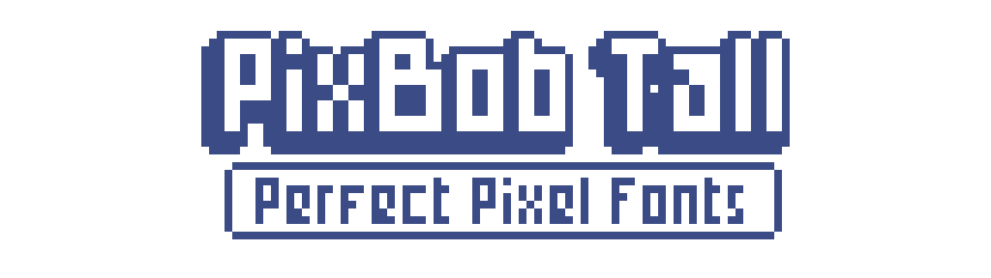 Pixel Font - PixBob Tall The Perfect Pixel Fonts