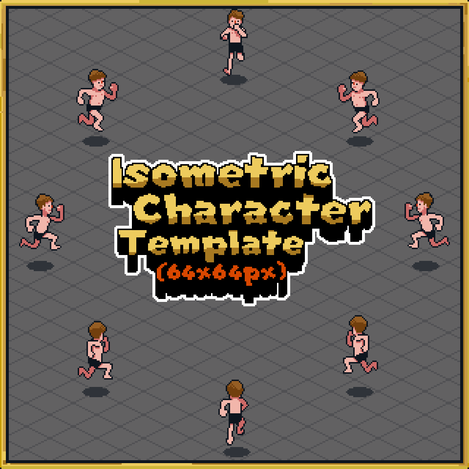Isometric Character Reference Devlog - Isometric Character Animations Template (64x64 Pixel Art) by ...