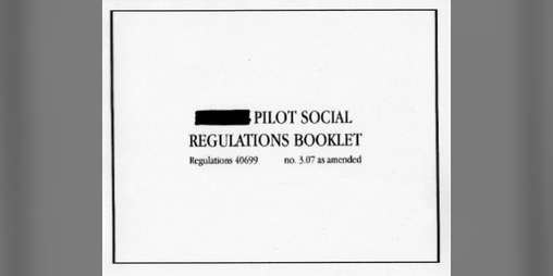 Cover image for Pilot Social Regulations Booklet