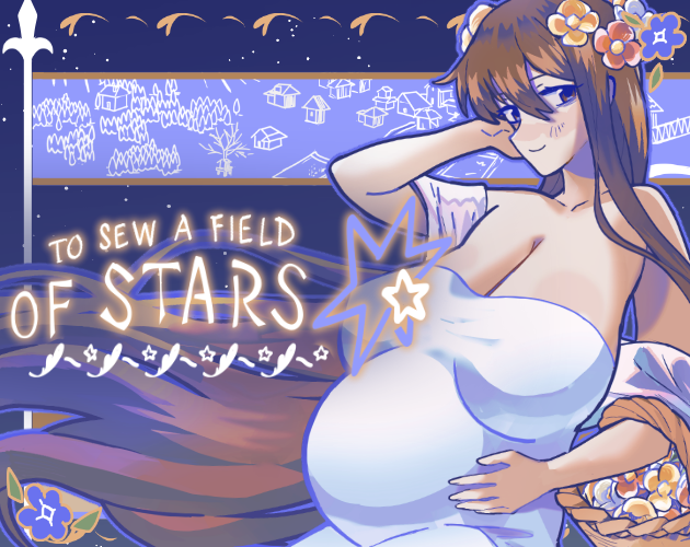 Cover art for To Sew a Field of Stars, an adult visual novel by GrimmSoft