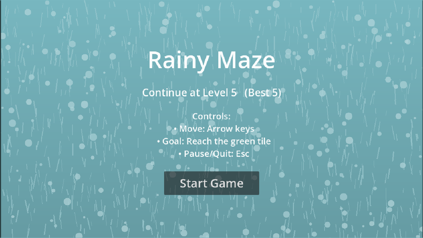 Cover image for Rainy Maze
