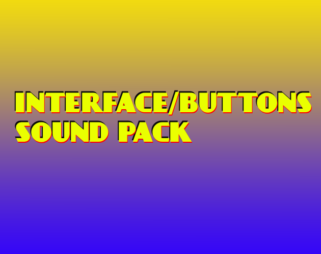 Interface/Buttons Sound Pack
