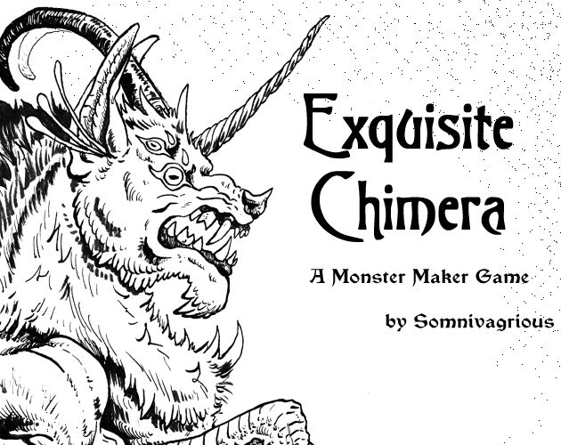 Cover image for Exquisite Chimera: A Monster Maker Game