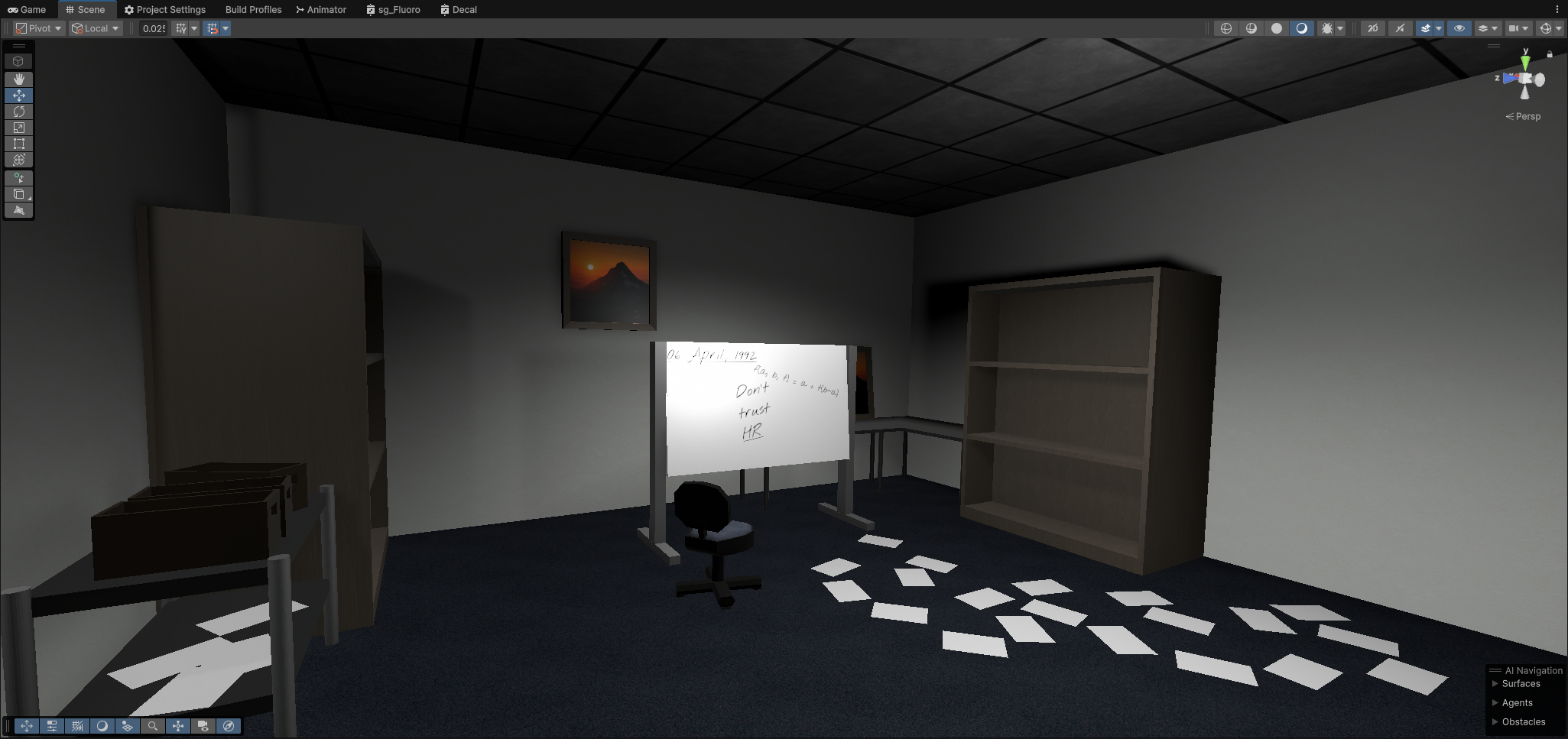 Use of Point Lights and Spotlights for Shadows