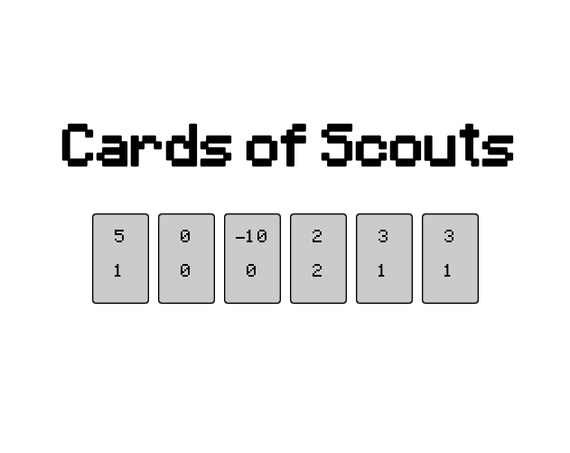 Cards of Scouts