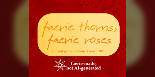 Cover image for faerie thorns, faerie roses
