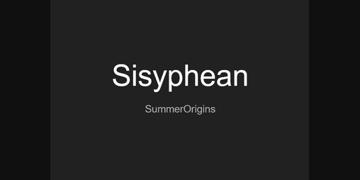 Cover image for Sisyphean