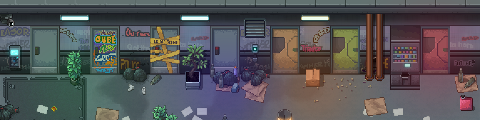 Winlu Cyberpunk Tileset - Interior