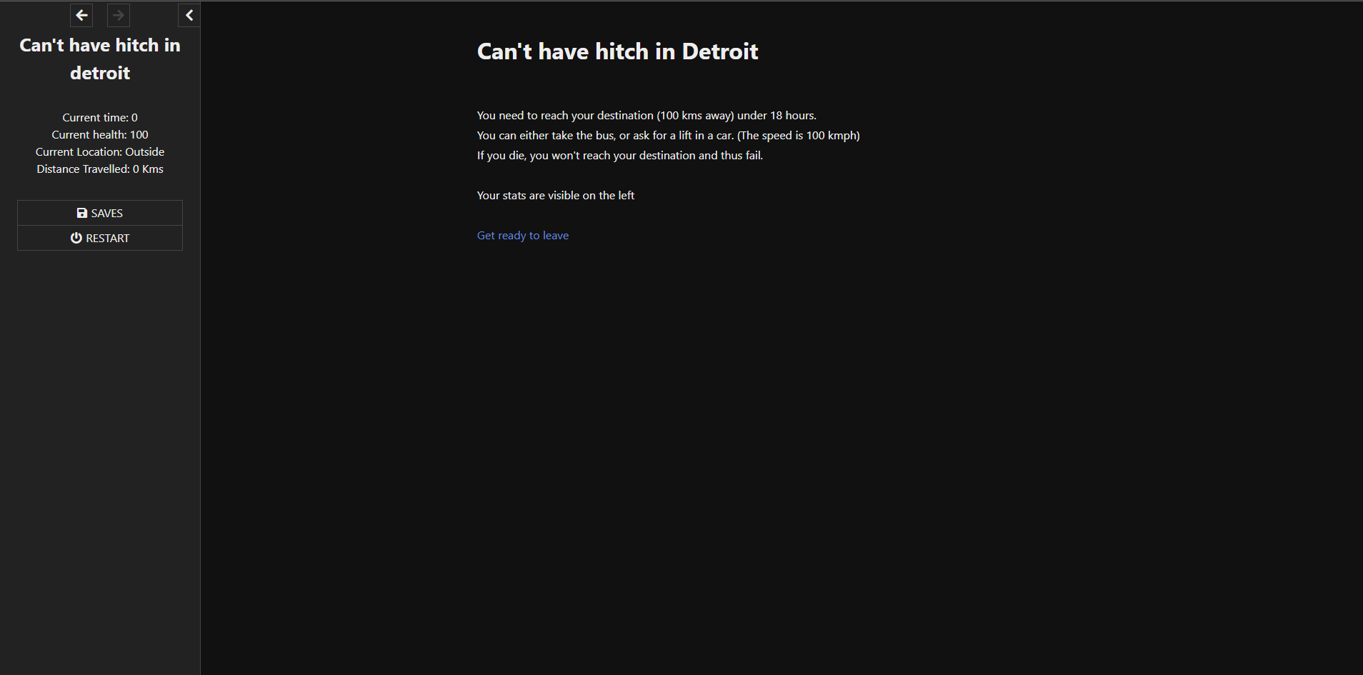 Cant have hitch in Detroit