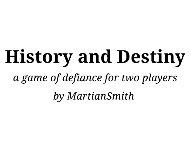 Cover image for History and Destiny