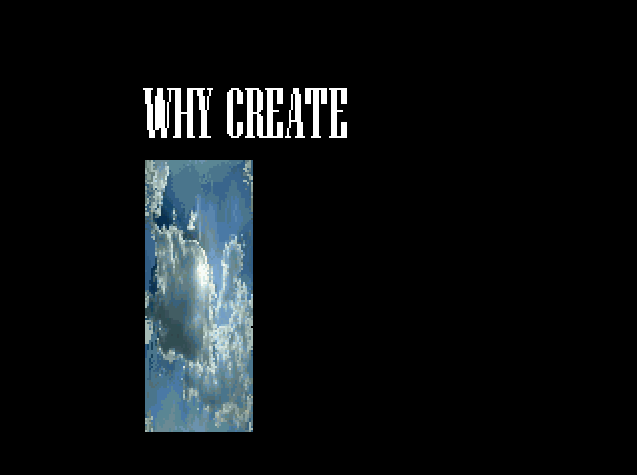 Cover image for WHY CREATE