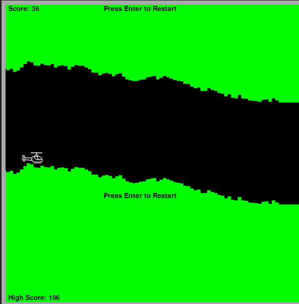 Flight of the Helicopter: A PyGame Retro Racer