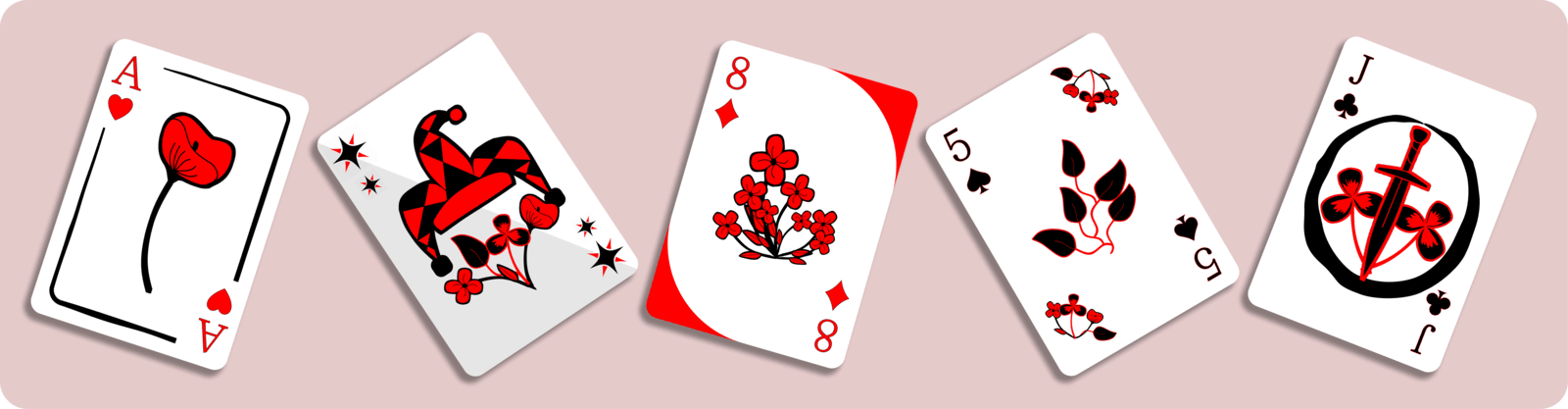 Flower Playing Cards by ZGameStudio