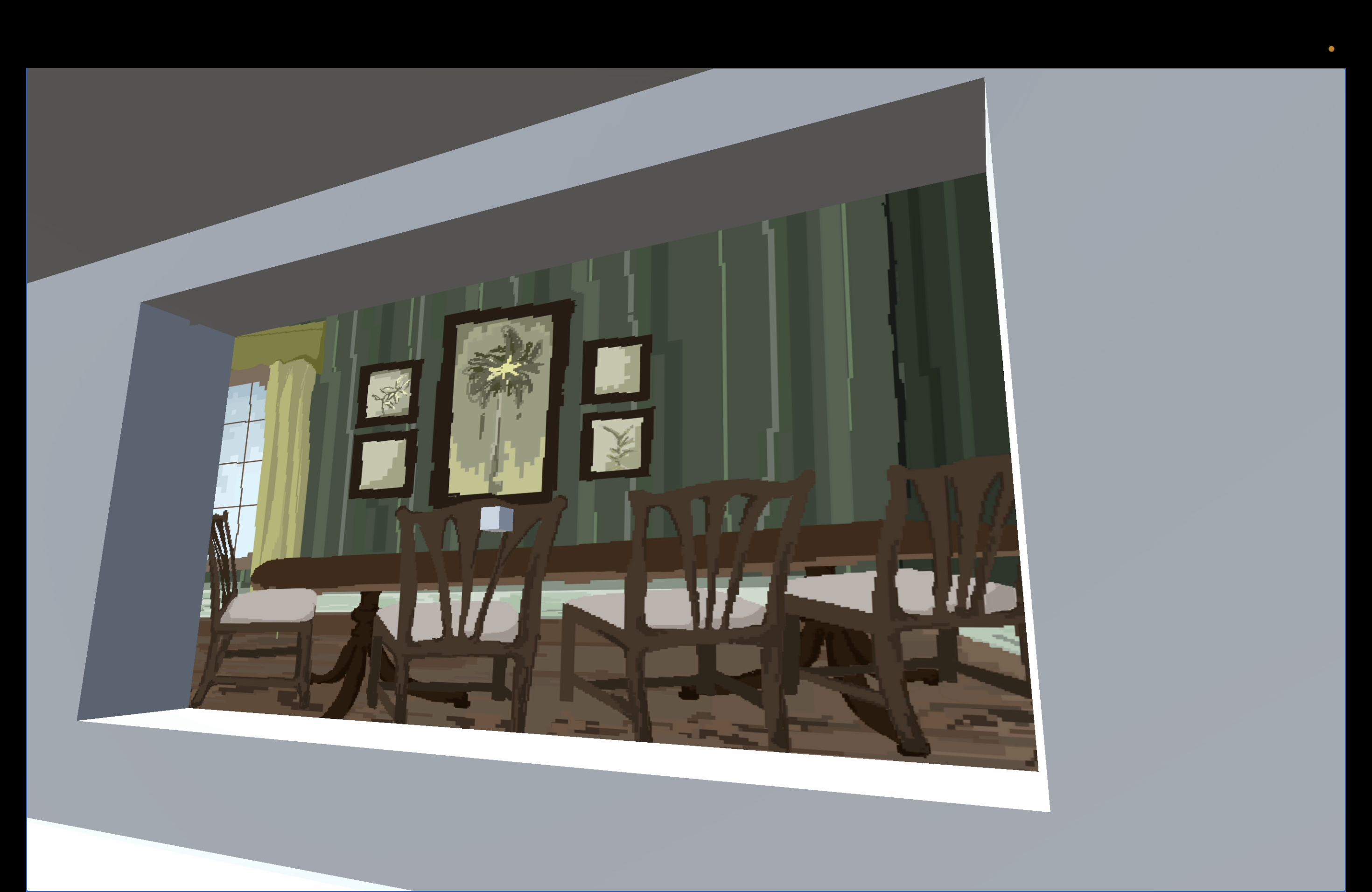 A strange window shows the vision of another world...