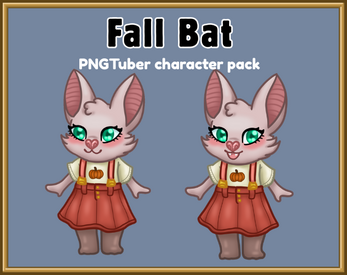 Fall Bat PNGTuber Character Model by Pop Shop Packs