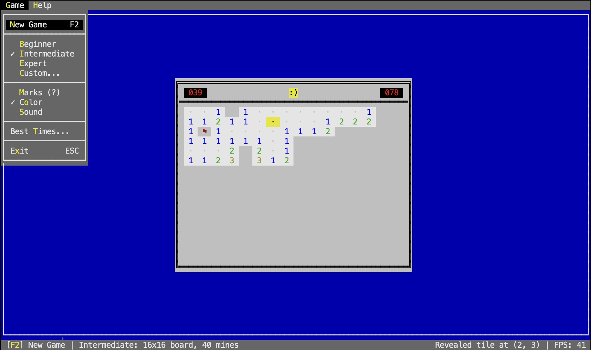 Performance improvement - Minesweeper Tui by CelsoJr
