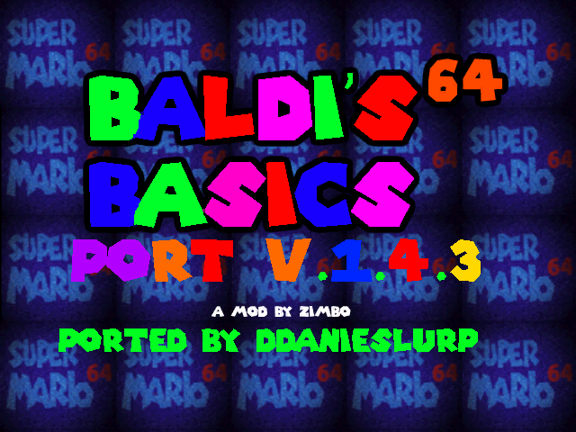Baldi's Basics 64 Android Mod Menu sounds Original