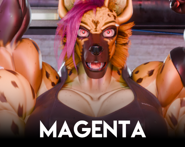 Magenta the Hyena [OC/Base] by Jacky