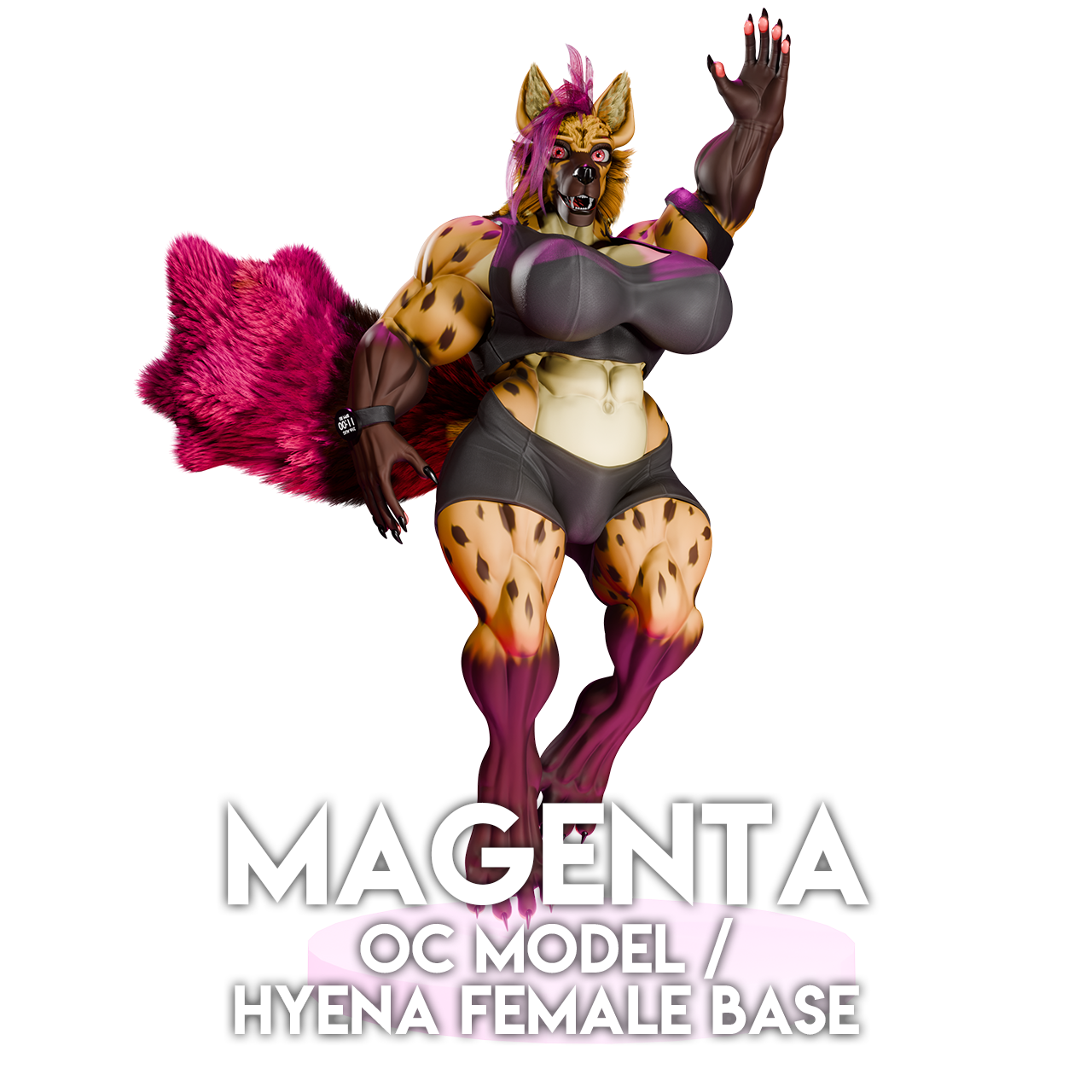 Manual File - Magenta the Hyena [OC/Base] by Jacky