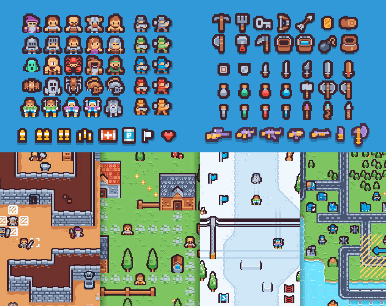 Pixel Bundle Pixel Art Style Bundle by KingBell🗡️ for Brackeys Game Jam 2025.2 - itch.io