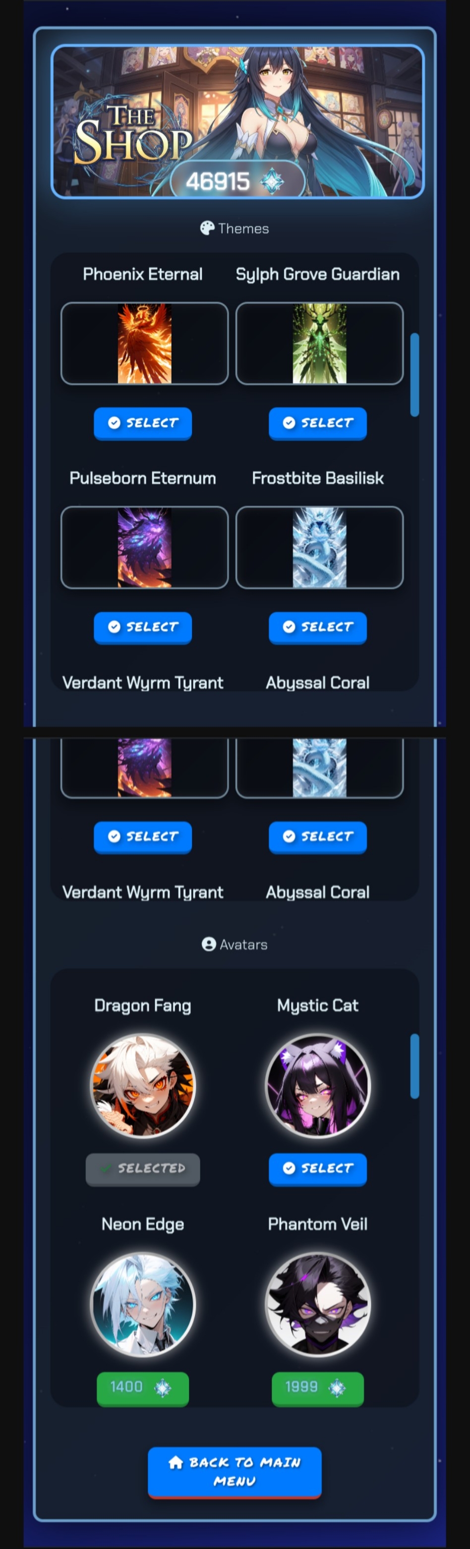 Memory Spark game theme preview