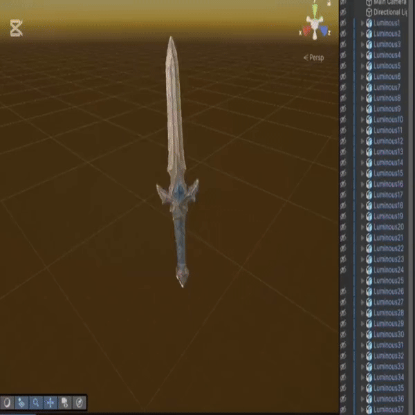 3D Sword Model (FBX+OBJ) No.25| Animated | Game, VR, and VFX Ready by ...