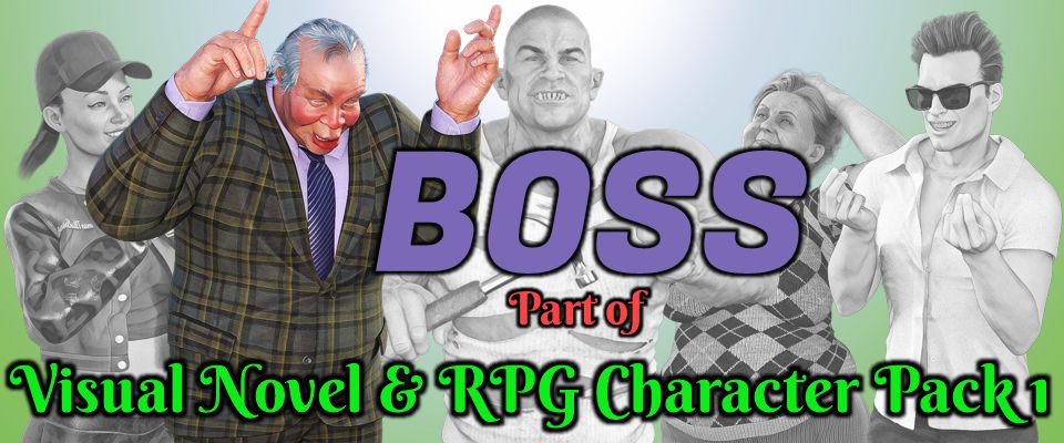 Visual Novel Rpg Examples Visual Novel & RPG character - Boss by Pavelleczek