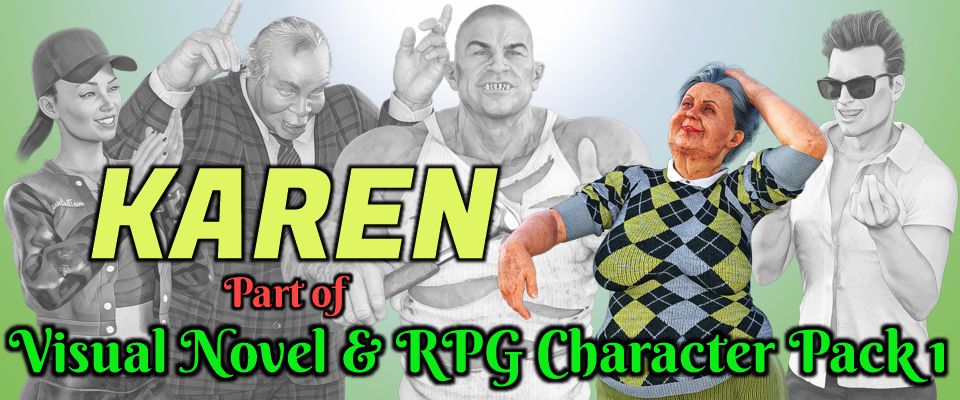 Visual Novel & RPG character - Karen