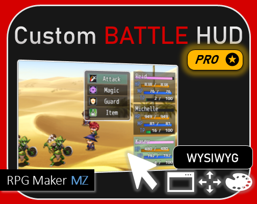 [RPG Maker] WYSIWYG UI Editor - Battle (Pro) by Aerosys