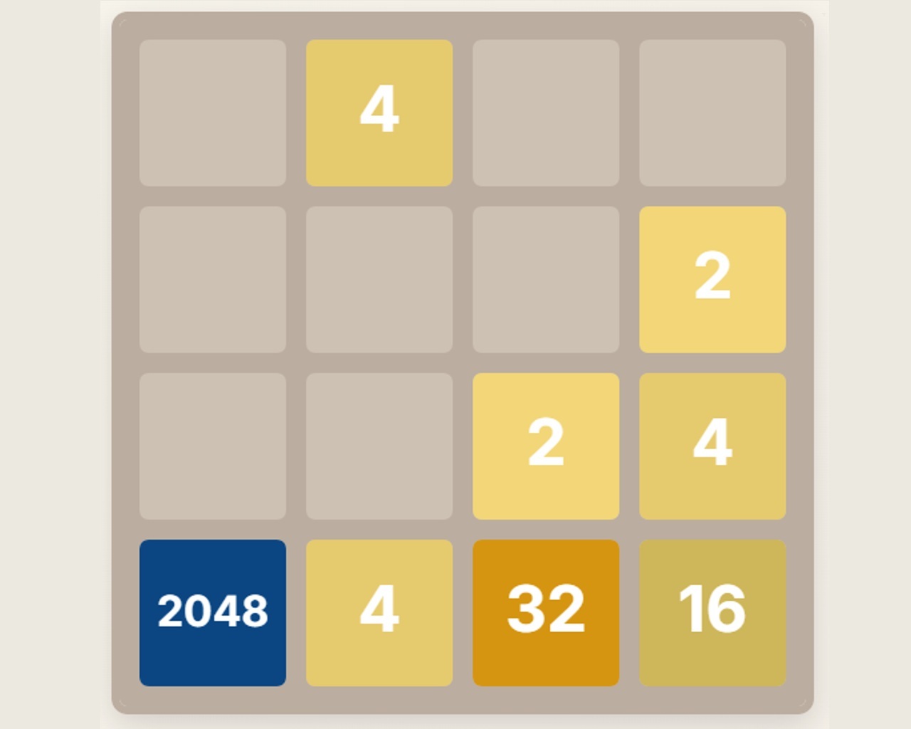 2048 with undo and color adjustment tools by Barachiel Software