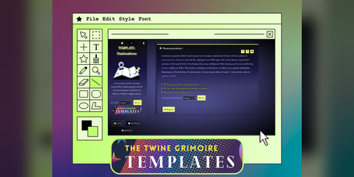 Cover image for Twine Template ✦ Destinations