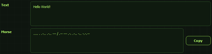 Morse Code Audio Generator