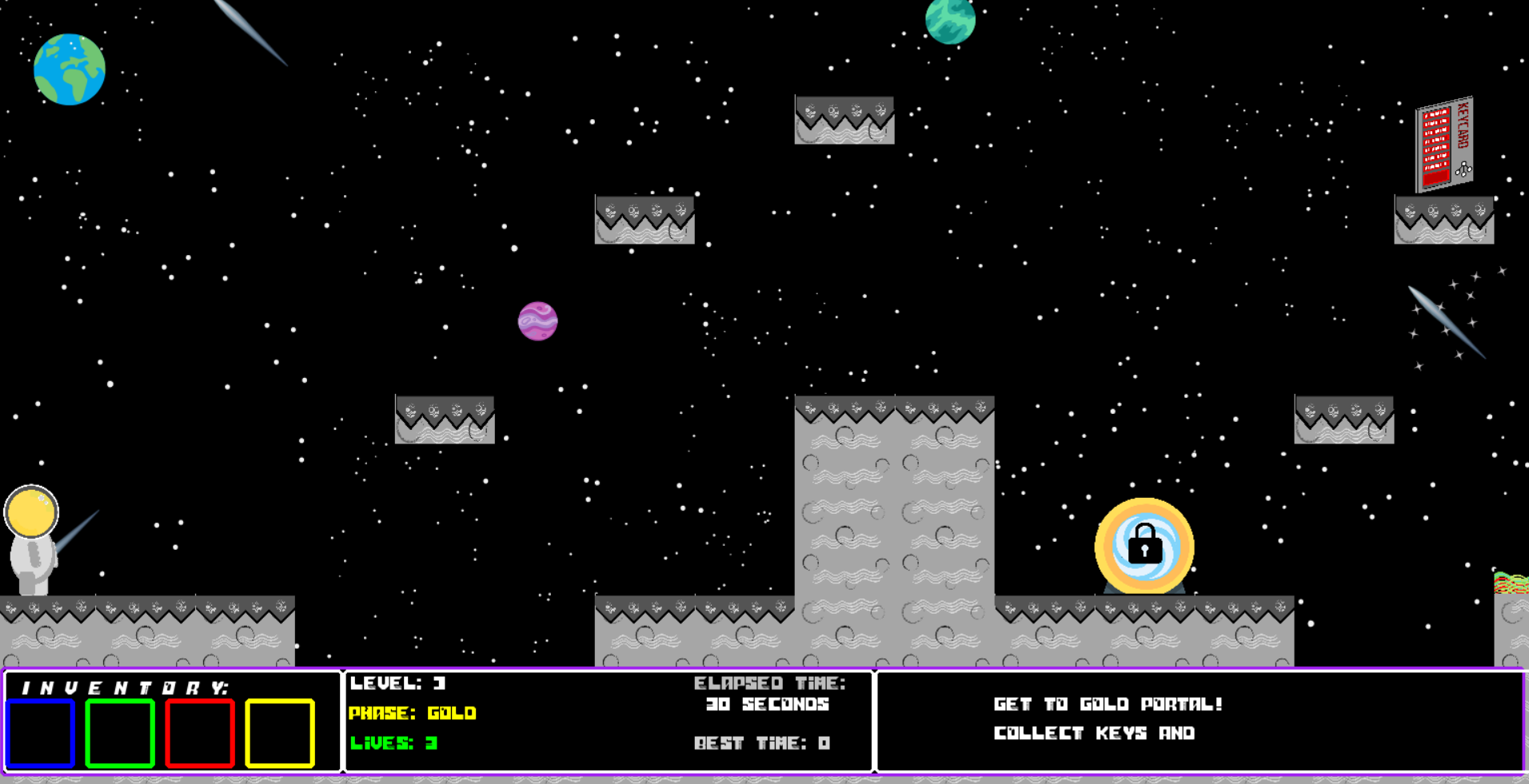 Portal Madness: A PyGame Retro Platformer by Malte Haller