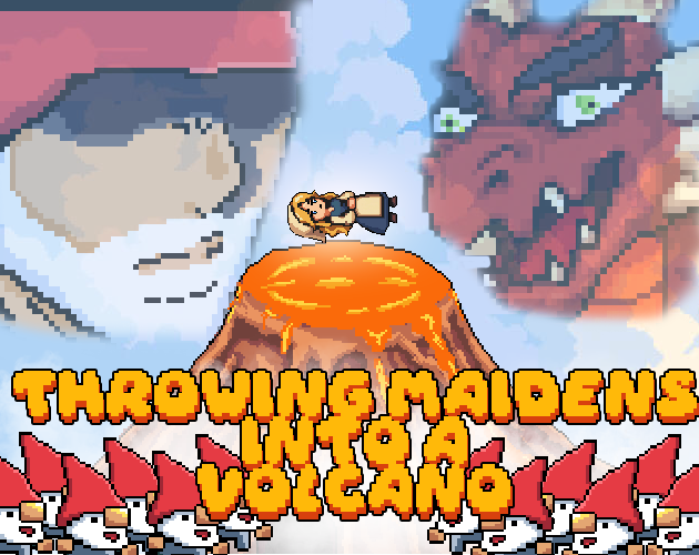 Cover image for Throwing Maidens into a Volcano