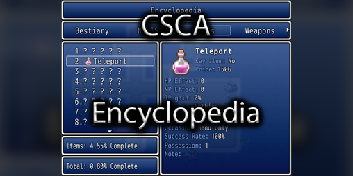 Cover image for CSCA Encyclopedia for RPG Maker VX Ace