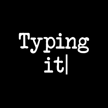 Cover image for Typing it
