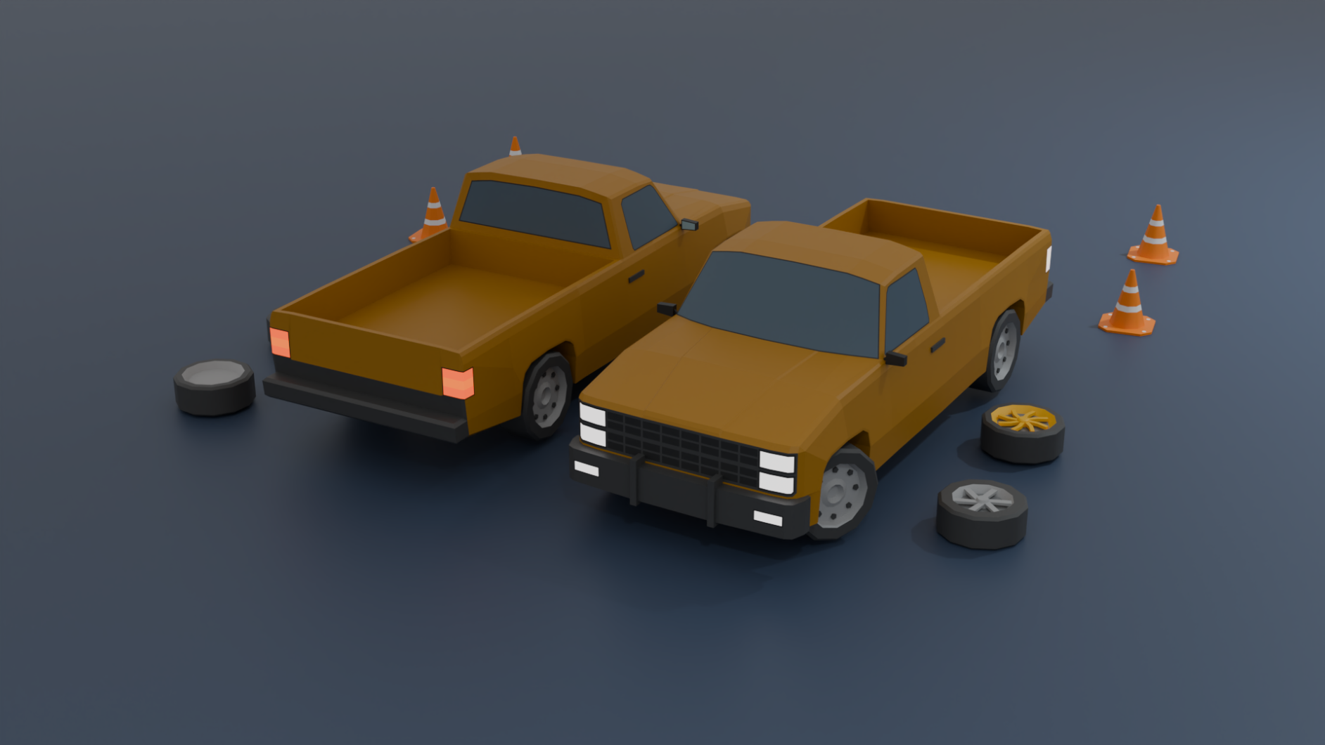 Mobile Optimize-Free Low Poly Cars