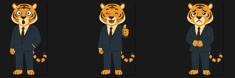 Business Tiger Pixel Pack x6 - FREE