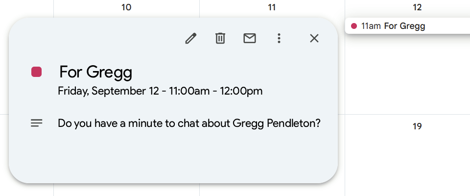 For Gregg