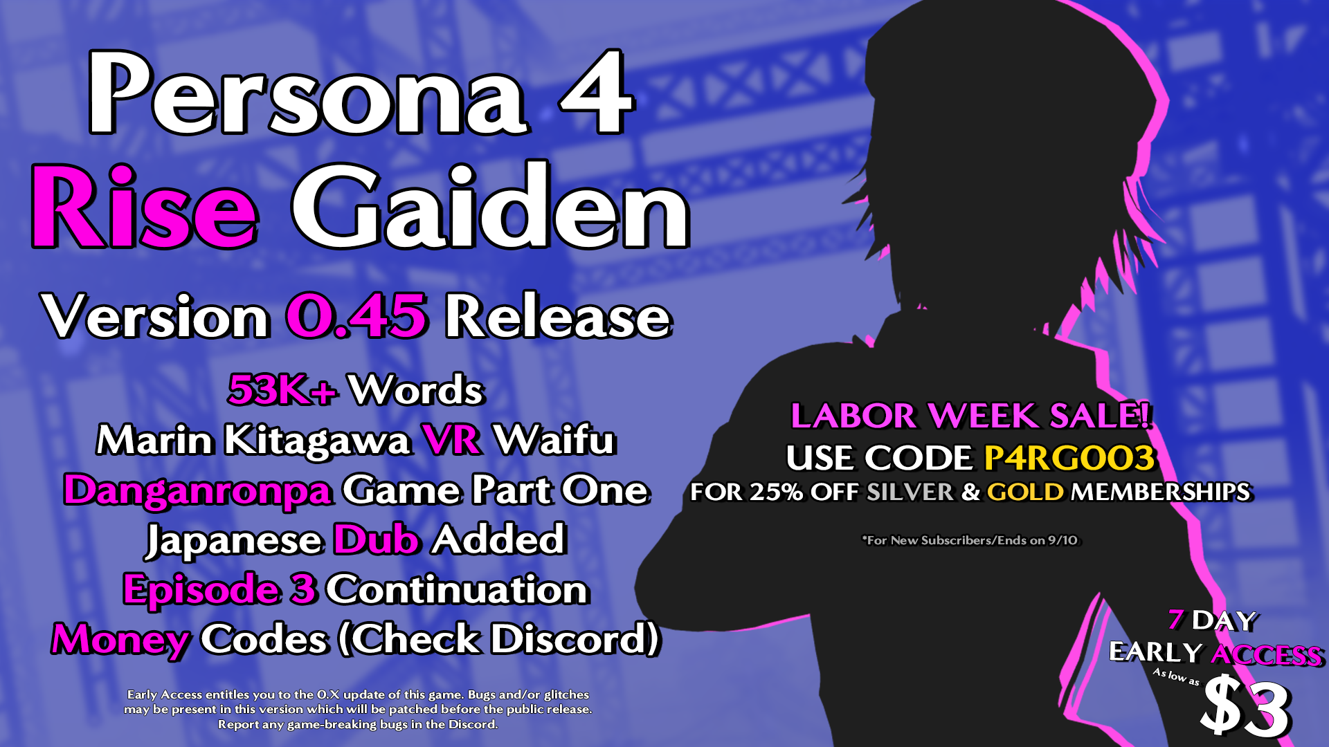 P4RG v0.45 EARLY ACCESS - Persona 4: Rise Gaiden v1.2 by Golden Goose Games