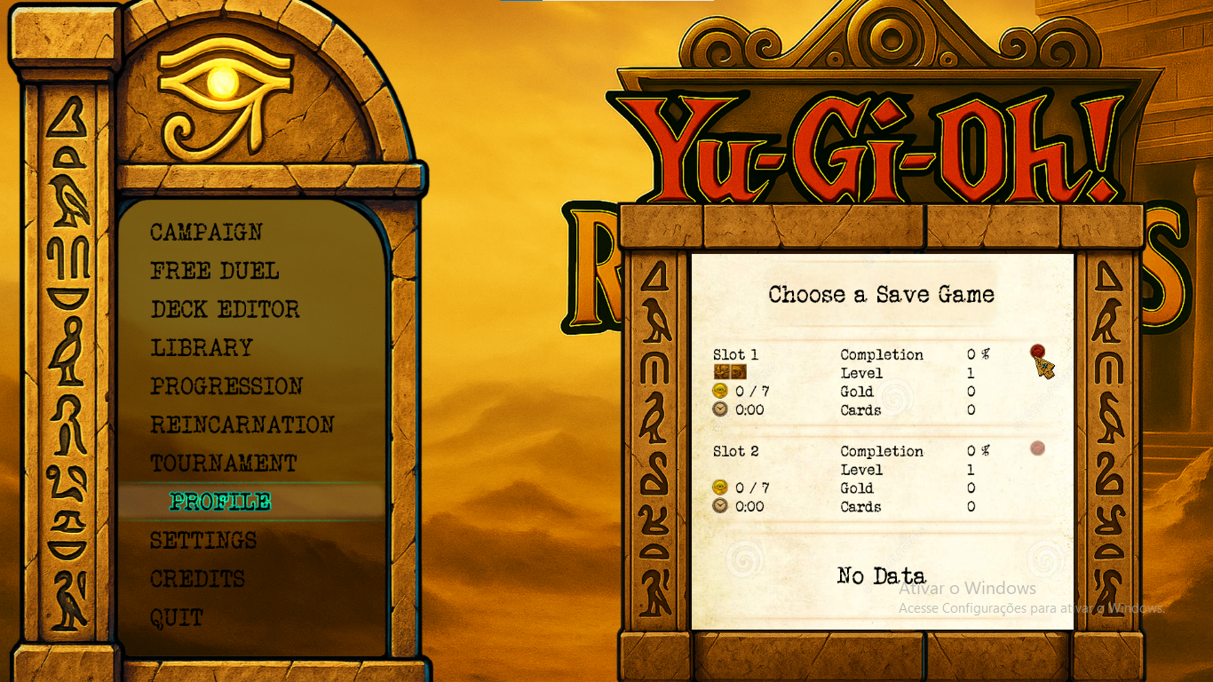 Devlog 4 - Main Menu and Save Management - Yugioh Rememories (Alpha) by ...